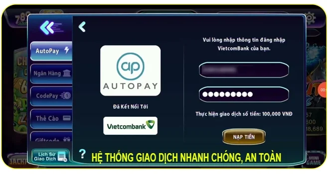 Hệ thống giao dịch nhanh chóng, an toàn